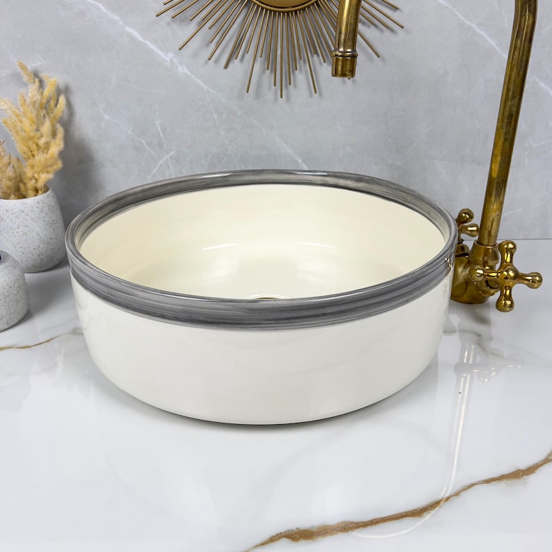  Handmade Moroccan Ceramic Sink #56