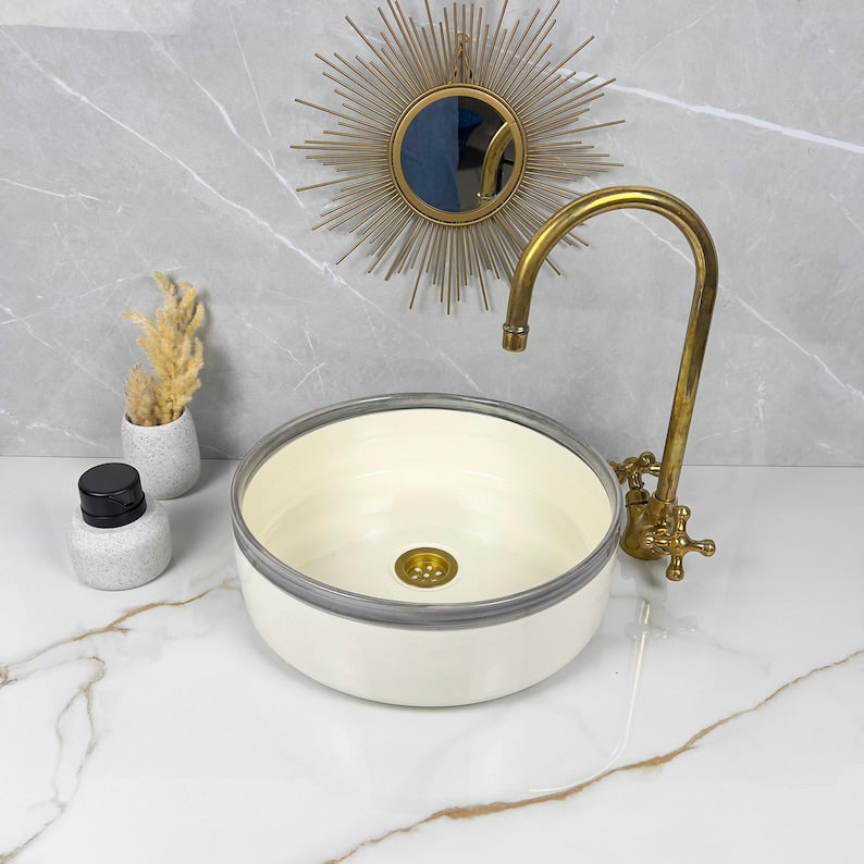  Handmade Moroccan Ceramic Sink #56