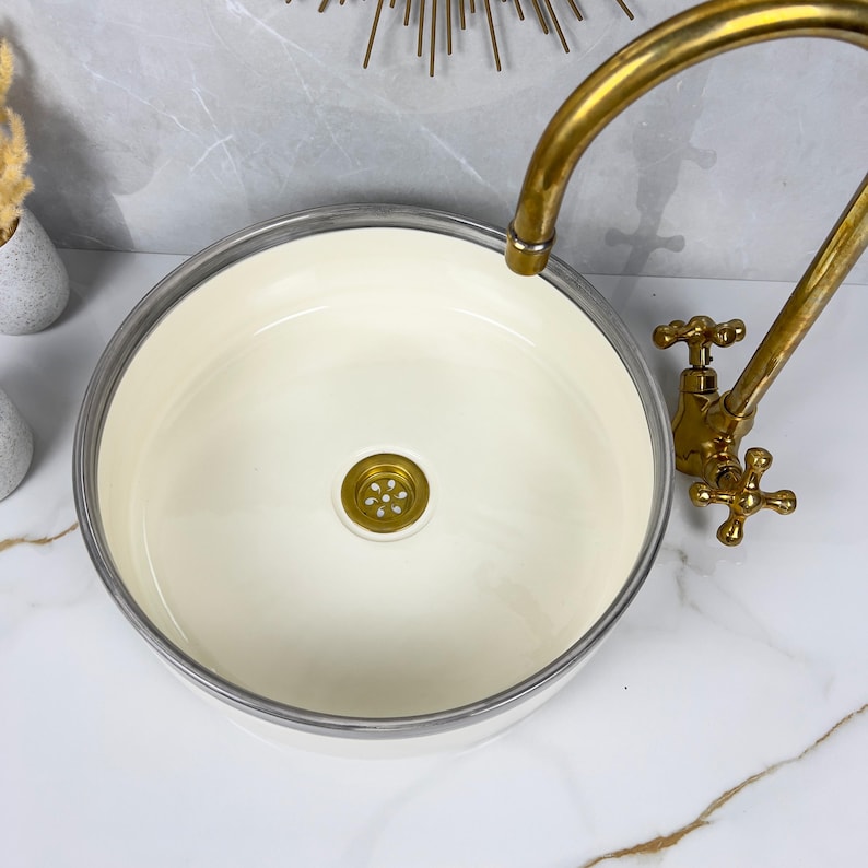  Handmade Moroccan Ceramic Sink #56