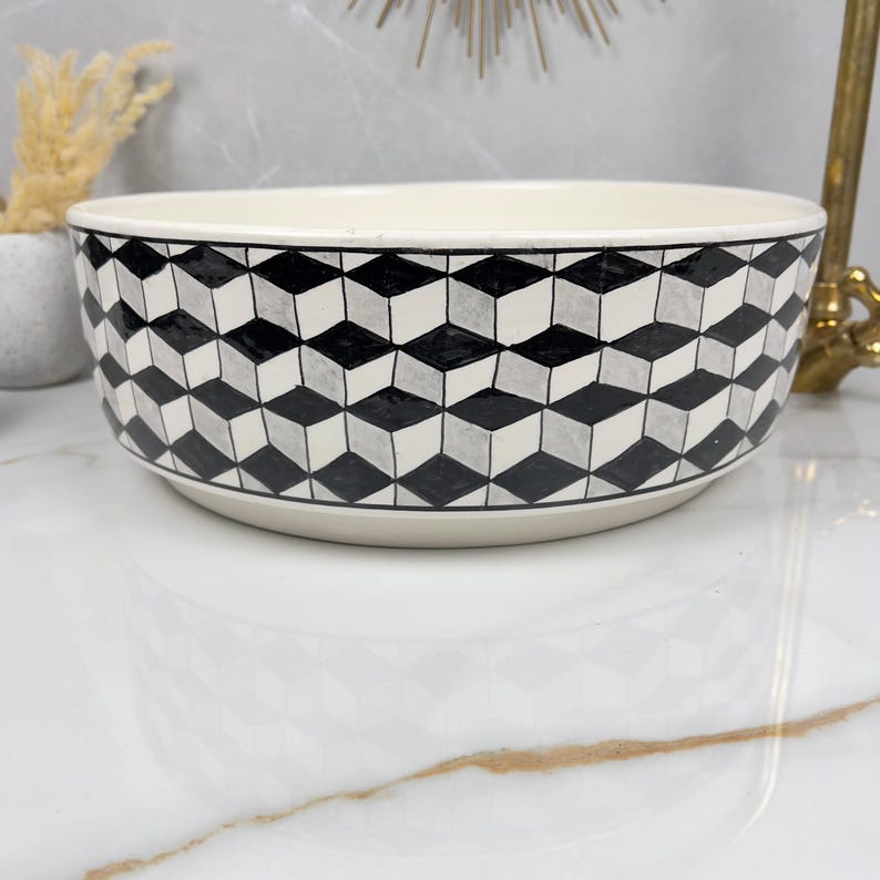  Handmade Moroccan Ceramic Sink #56