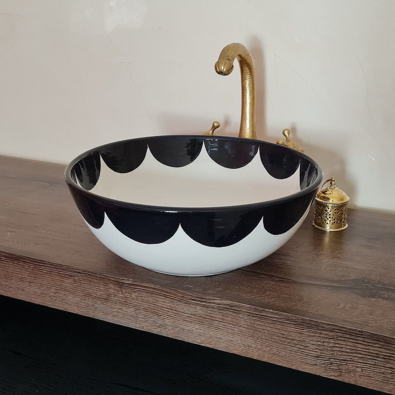 Moroccan sink | moroccan ceramic sink | bathroom sink | moroccan sink bowl #228