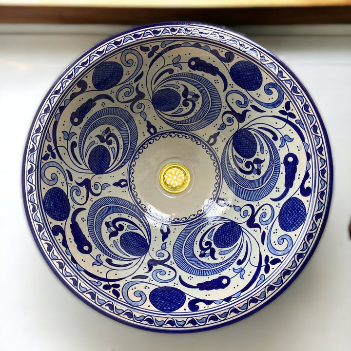 Handmade Moroccan Ceramic Sink #101 