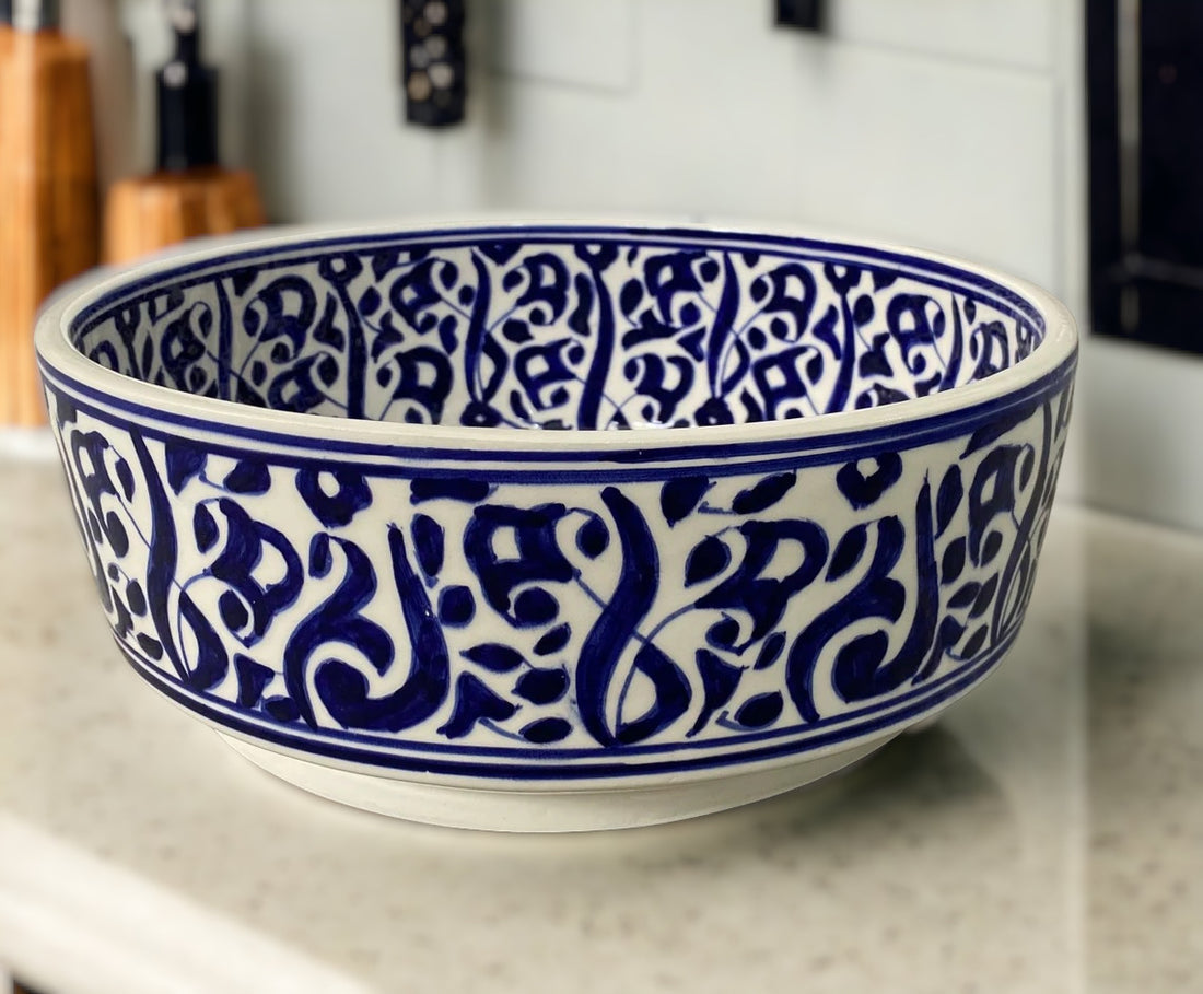 Handmade Moroccan Ceramic Sink #96