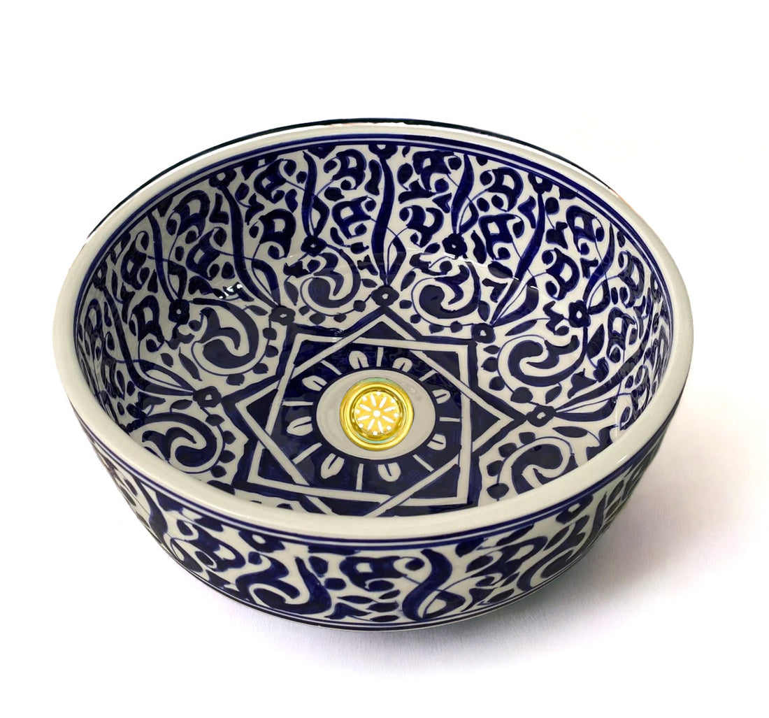 Handmade Moroccan Ceramic Sink #96