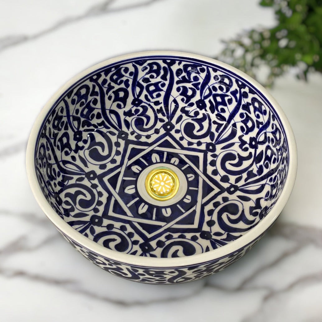 Handmade Moroccan Ceramic Sink #57