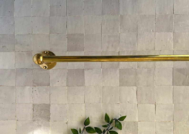 Antique Brass Wall Mounted Towel Rack