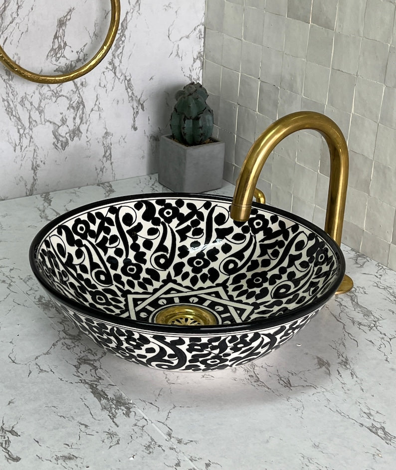 Handmade Moroccan Ceramic Sink #51