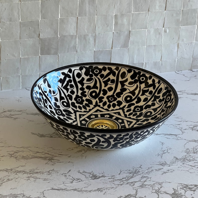 Handmade Moroccan Ceramic Sink #51