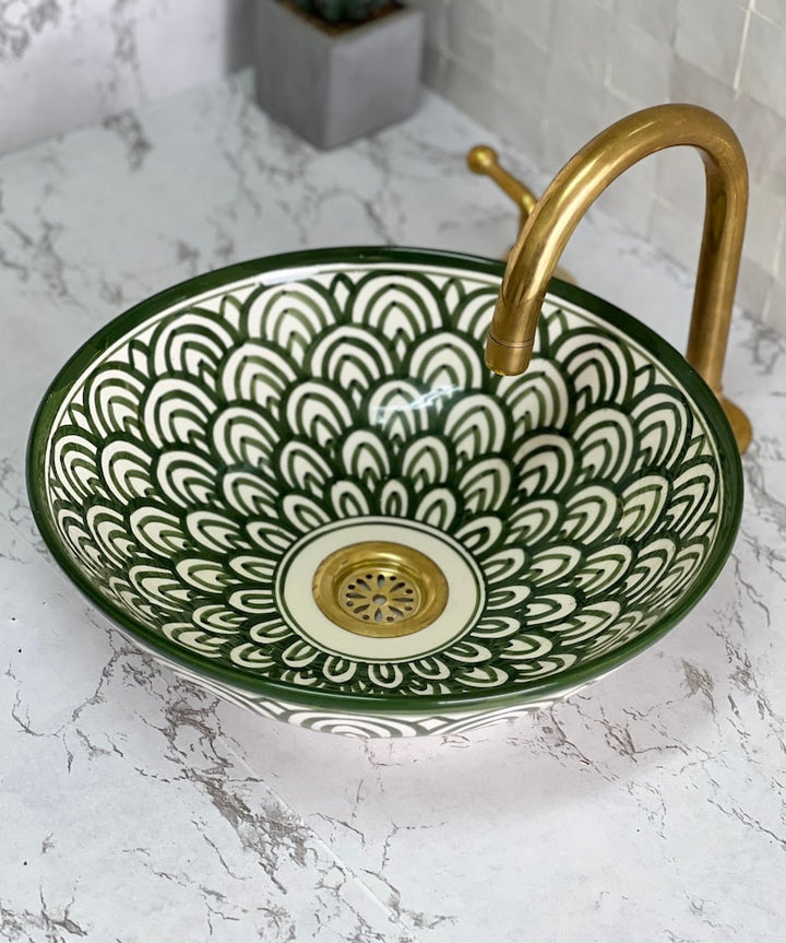 Handmade Moroccan Ceramic Sink #53