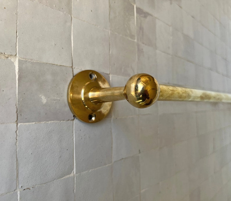 Antique Brass Wall Mounted Towel Rack