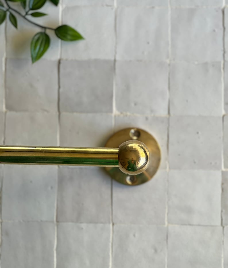 Antique Brass Wall Mounted Towel Rack