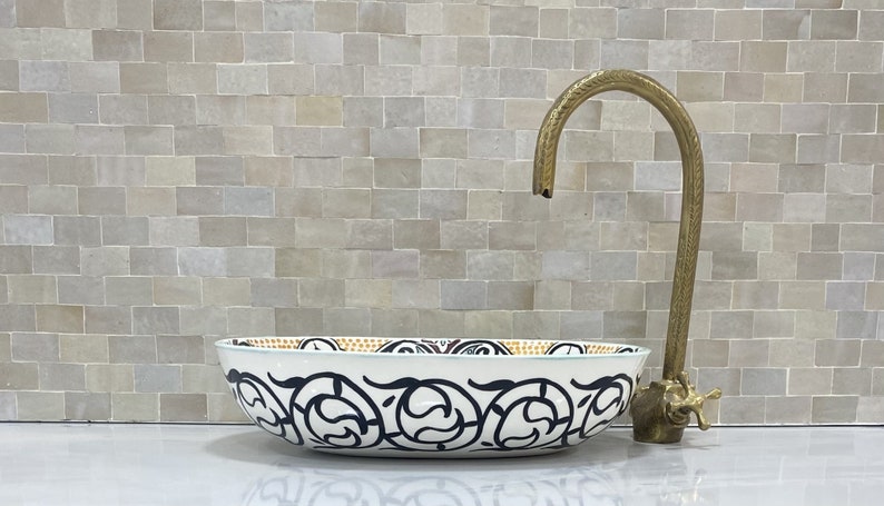 Handcrafted Oval Ceramic Sink #5