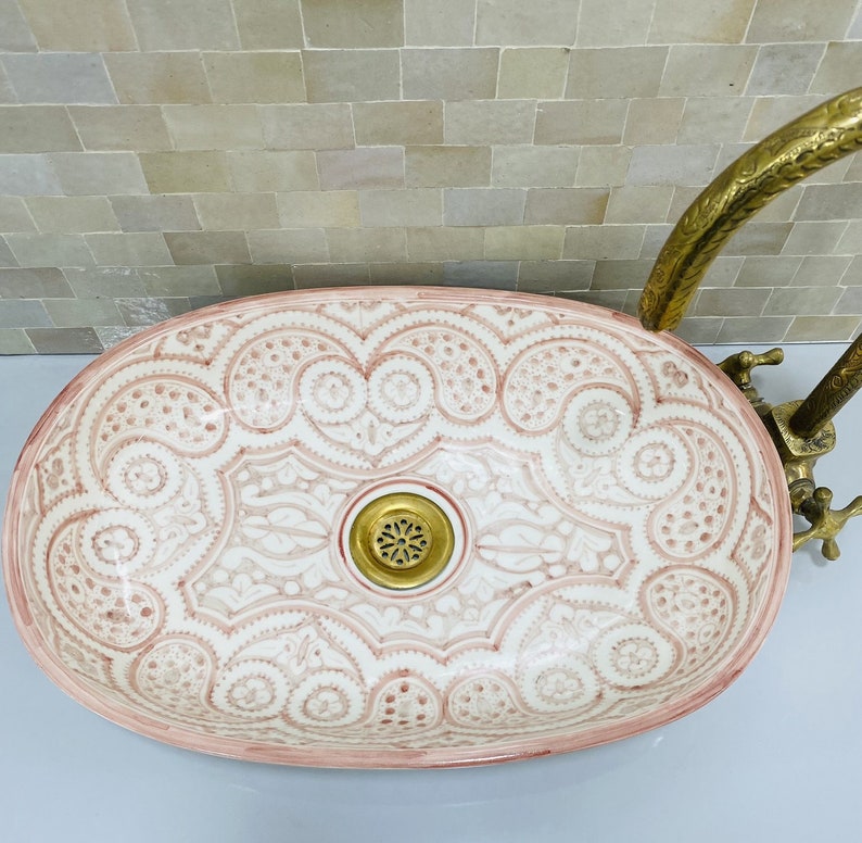 Handcrafted Oval Ceramic Sink  #3