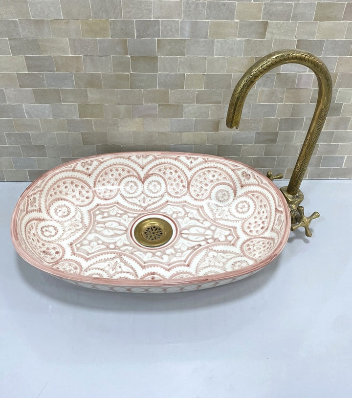 Handcrafted Oval Ceramic Sink  #3