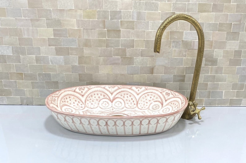 Handcrafted Oval Ceramic Sink  #3