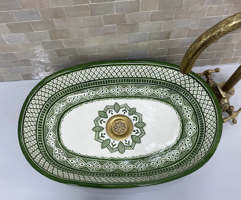 Handcrafted Oval Ceramic Sink #2