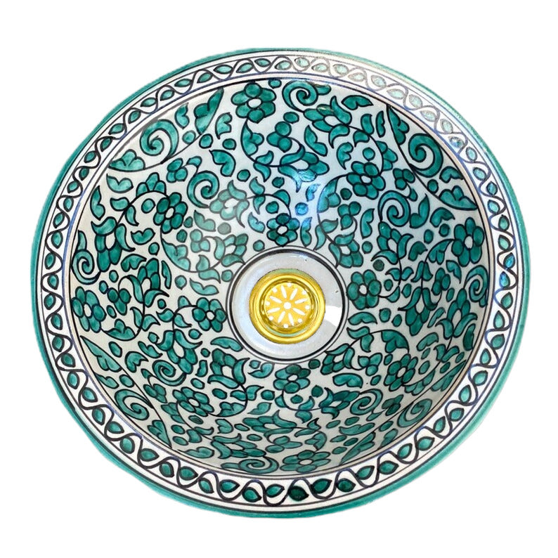 Handmade Moroccan Ceramic Sink #131