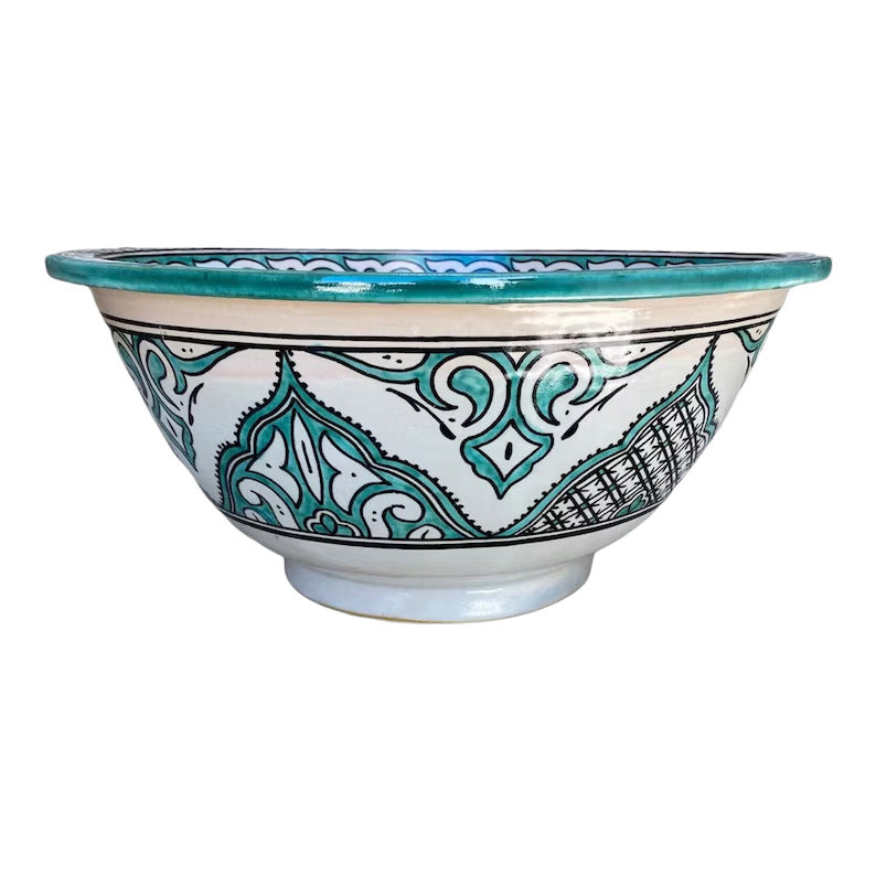 Handmade Moroccan Ceramic Sink #132