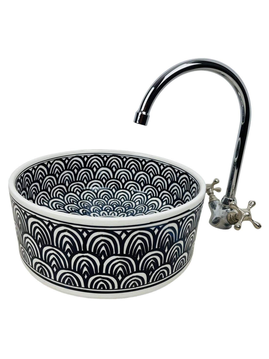 Handmade Moroccan Ceramic Sink #119