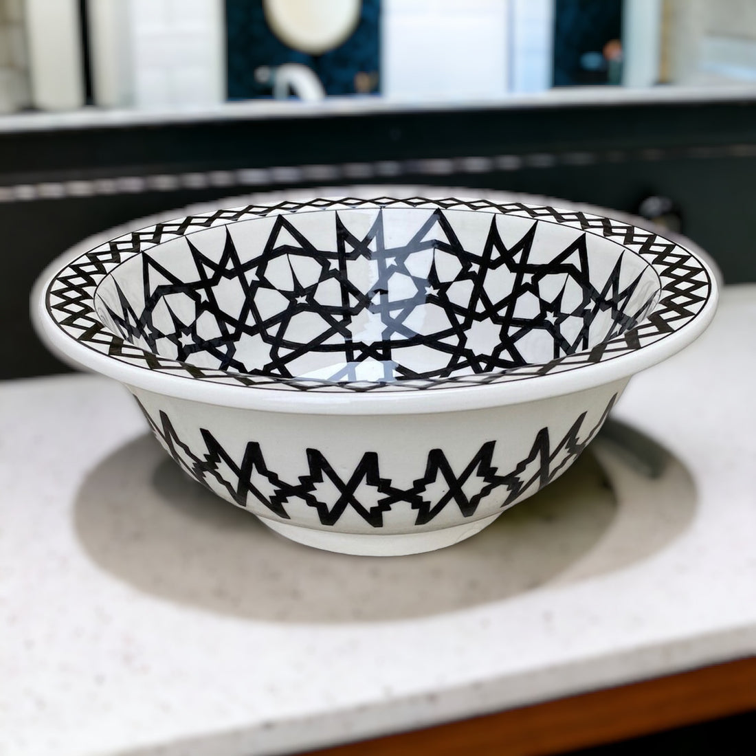 Handmade Moroccan Ceramic Sink #108