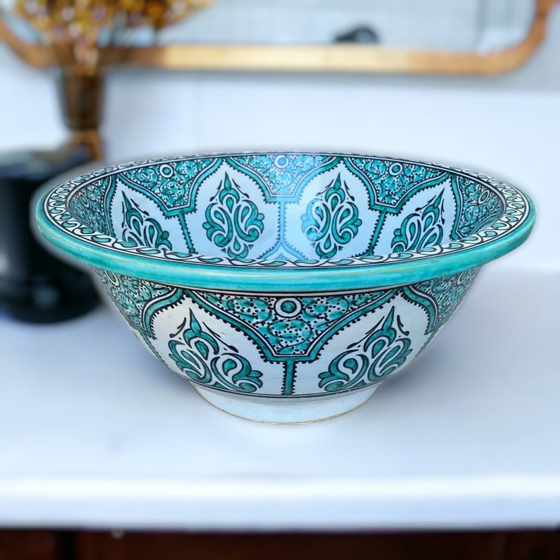 Handmade Moroccan Ceramic Sink #203