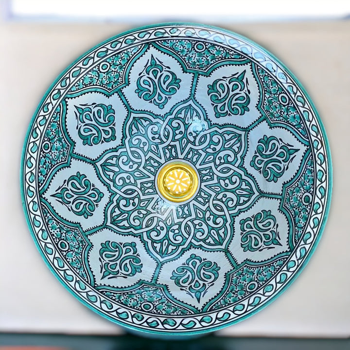 Handmade Moroccan Ceramic Sink #203