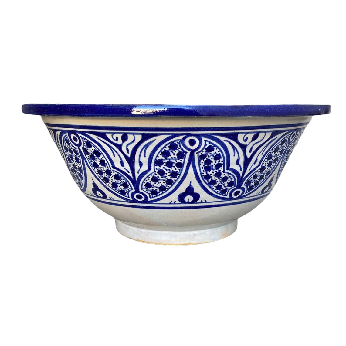 Moroccan sink | moroccan ceramic sink | bathroom sink | moroccan bathroom basin | cloakroom basin | Bleu sink #18