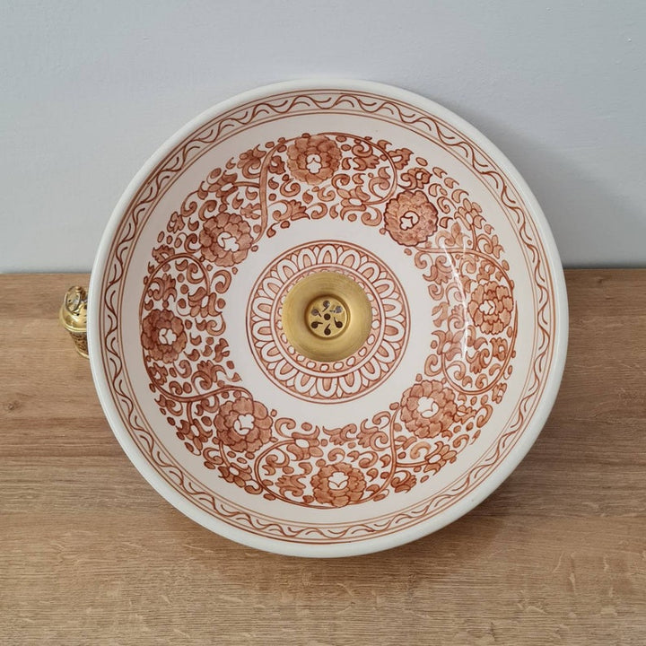 Handmade Moroccan Ceramic Sink #103