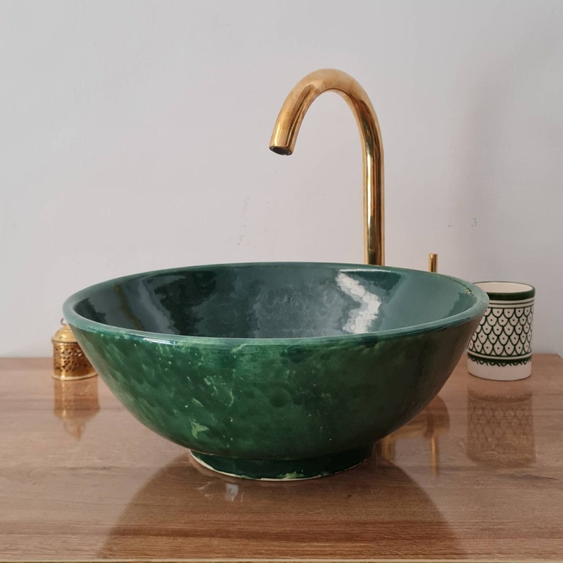 Handmade Moroccan Ceramic Sink #112B