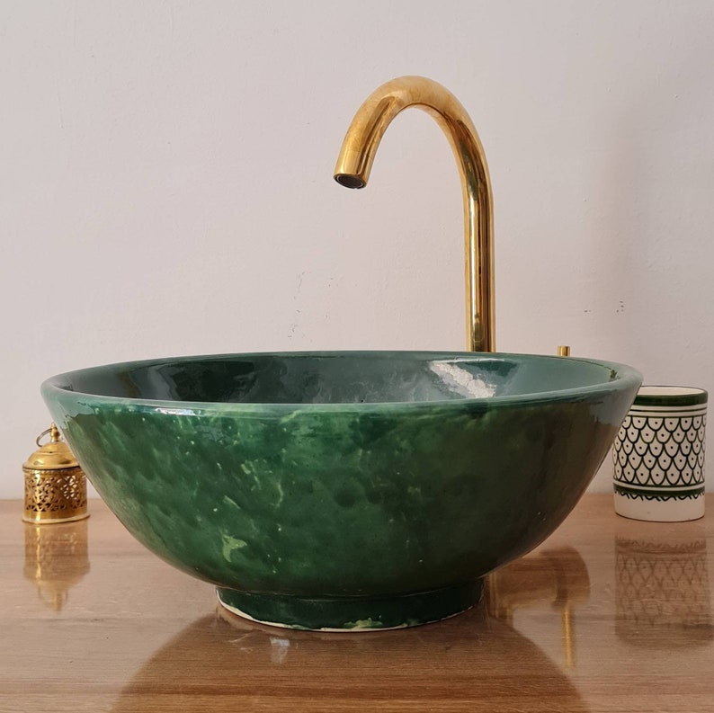 Handmade Moroccan Ceramic Sink #112B