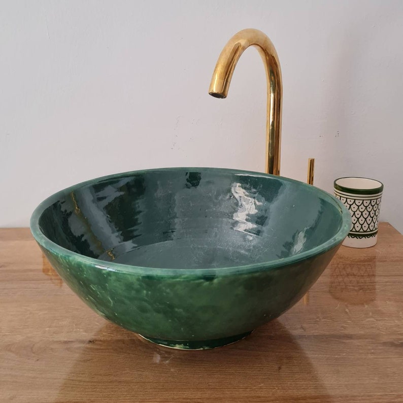 Handmade Moroccan Ceramic Sink #112B