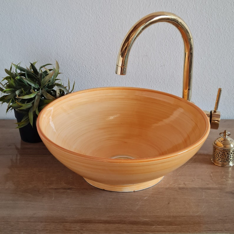 Handmade Moroccan Ceramic Sink #110