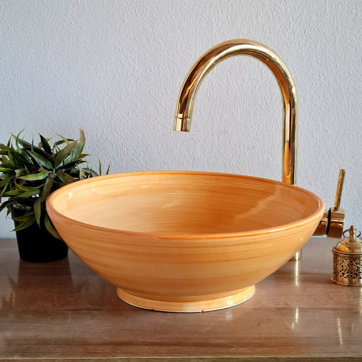 Handmade Moroccan Ceramic Sink #110