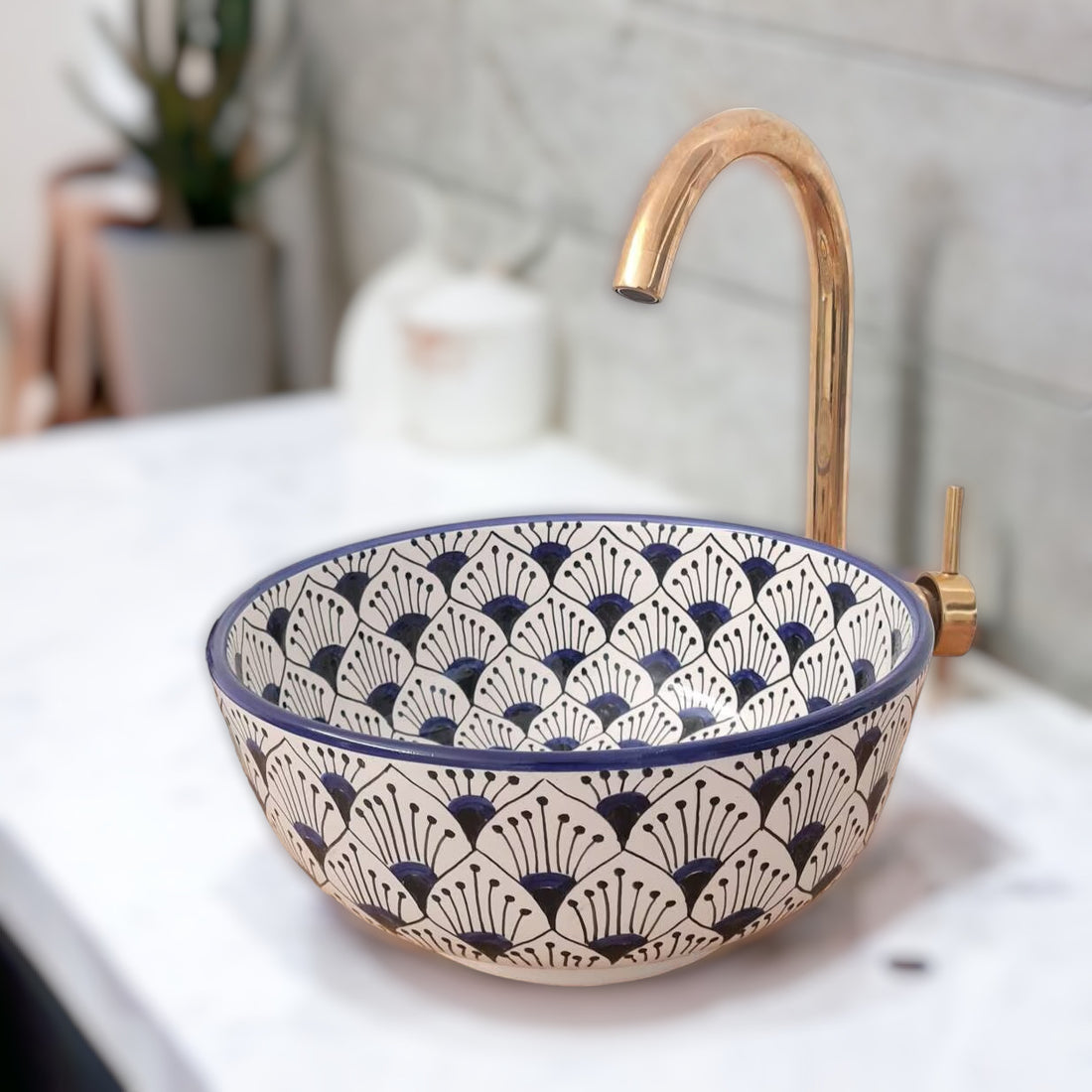  Handmade Moroccan Ceramic Sink #10