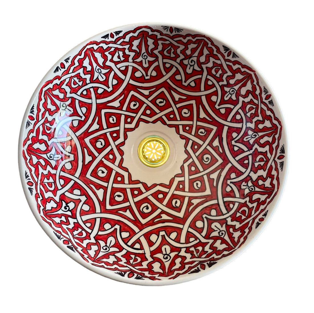  Authentic Handmade Moroccan Ceramic Sink #1