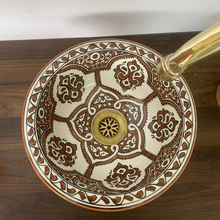 Handmade Moroccan Ceramic Sink #96A