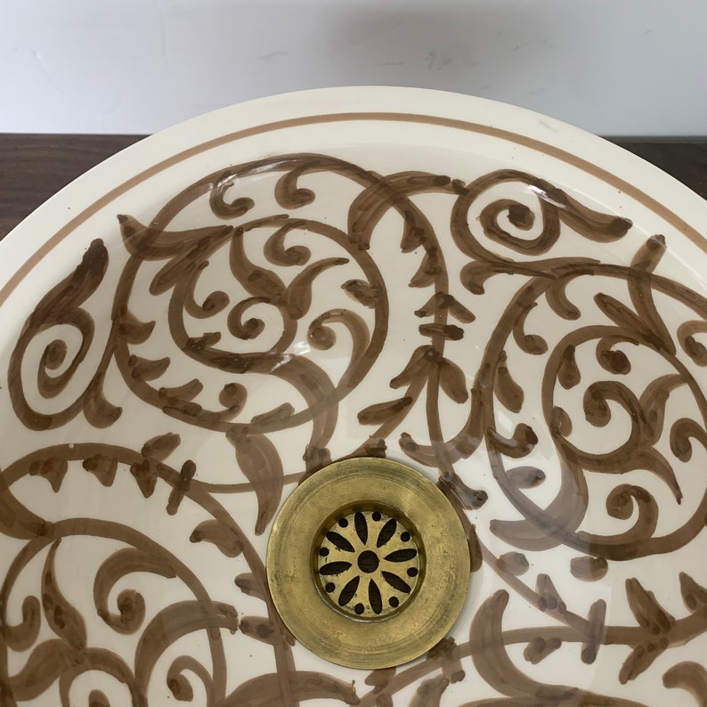 Handmade Moroccan Ceramic Sink #183A