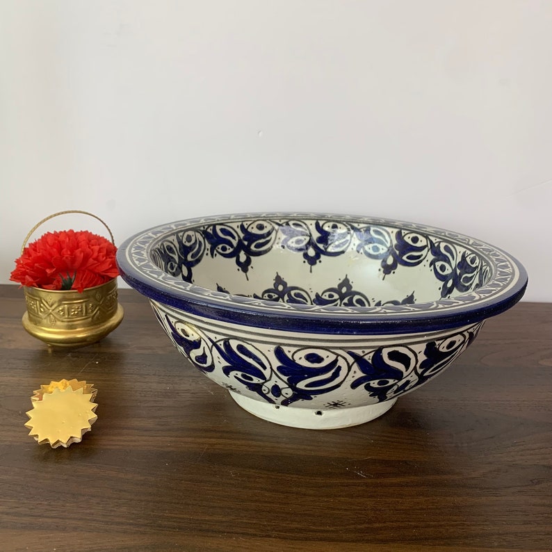 Handmade Moroccan Ceramic Sink #96B