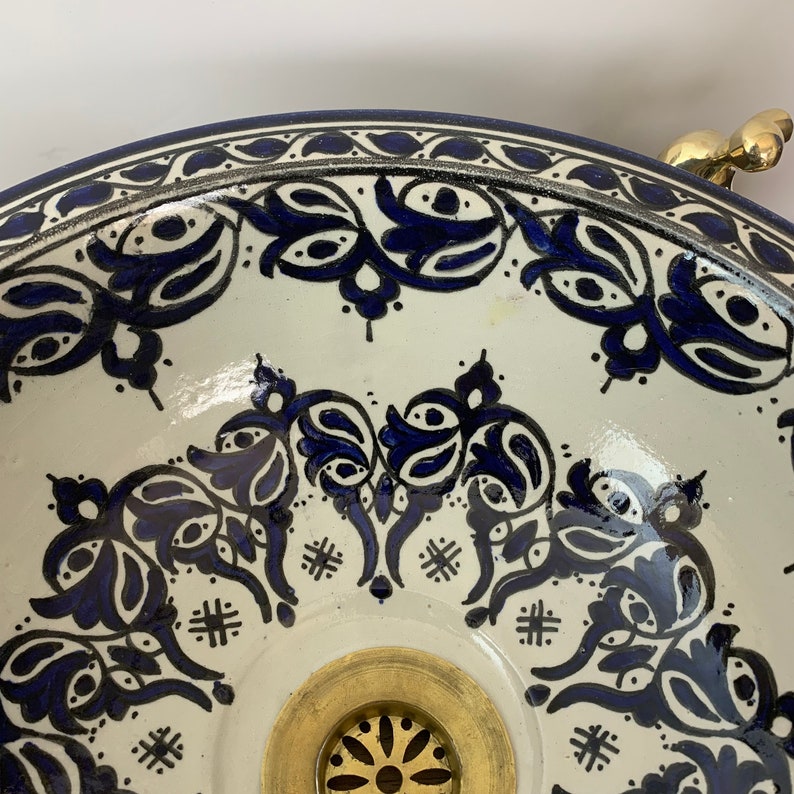 Handmade Moroccan Ceramic Sink #96B
