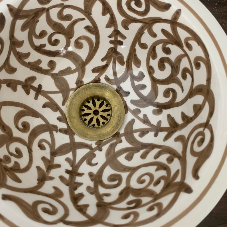 Handmade Moroccan Ceramic Sink #183A