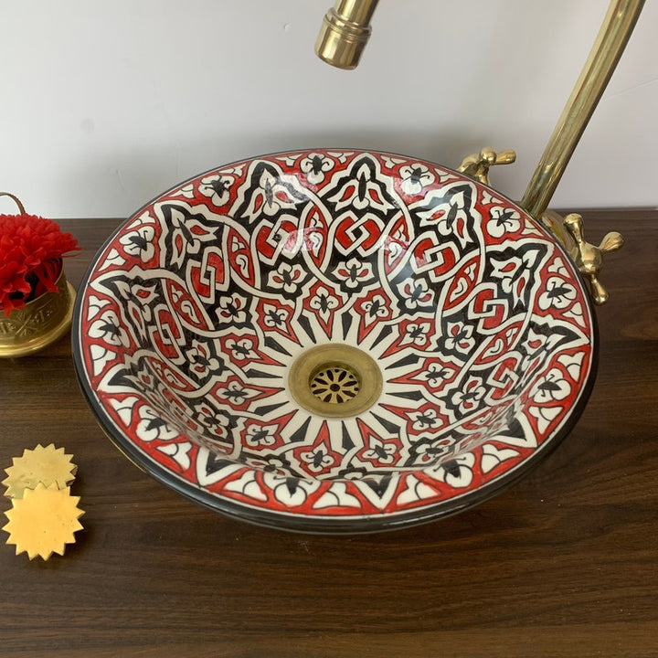  Handmade Moroccan Ceramic Sink #7