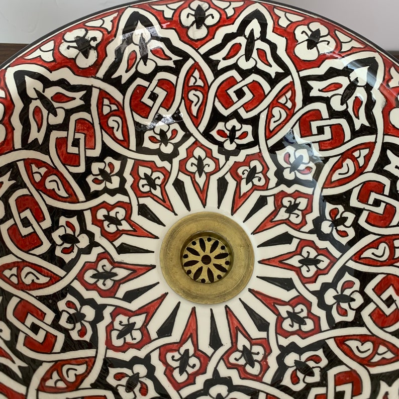  Handmade Moroccan Ceramic Sink #7