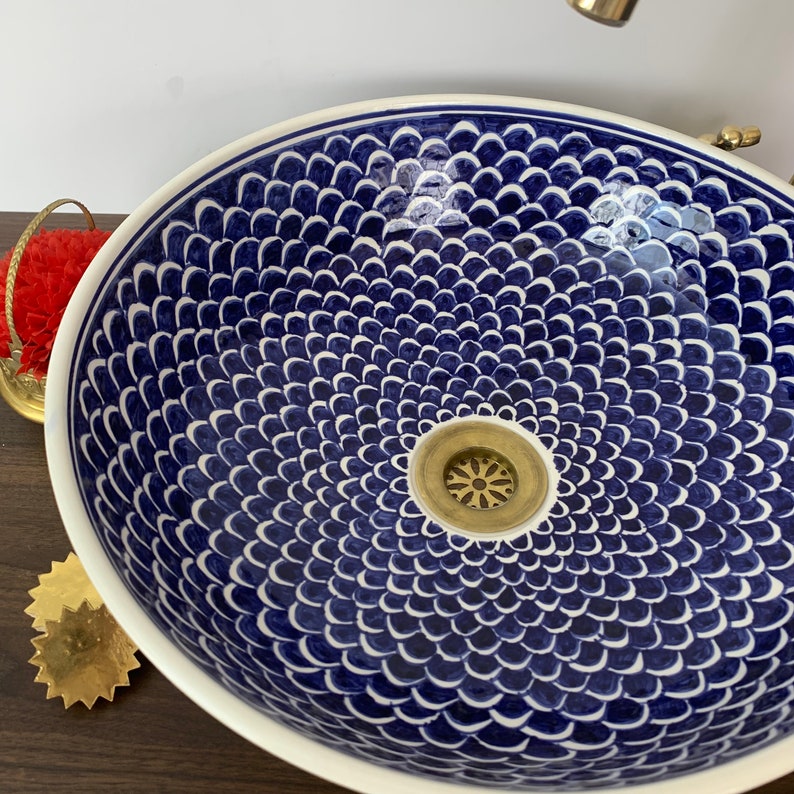  Handmade Moroccan Ceramic Sink #6