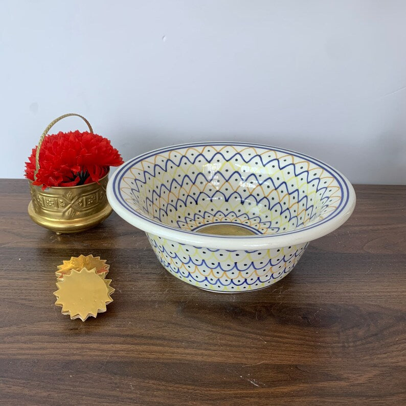Handmade Moroccan Ceramic Sink #185A