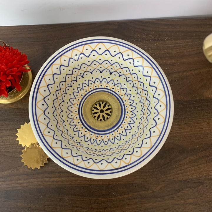 Handmade Moroccan Ceramic Sink #185A