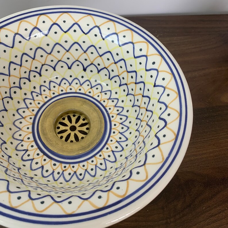 Handmade Moroccan Ceramic Sink #185A