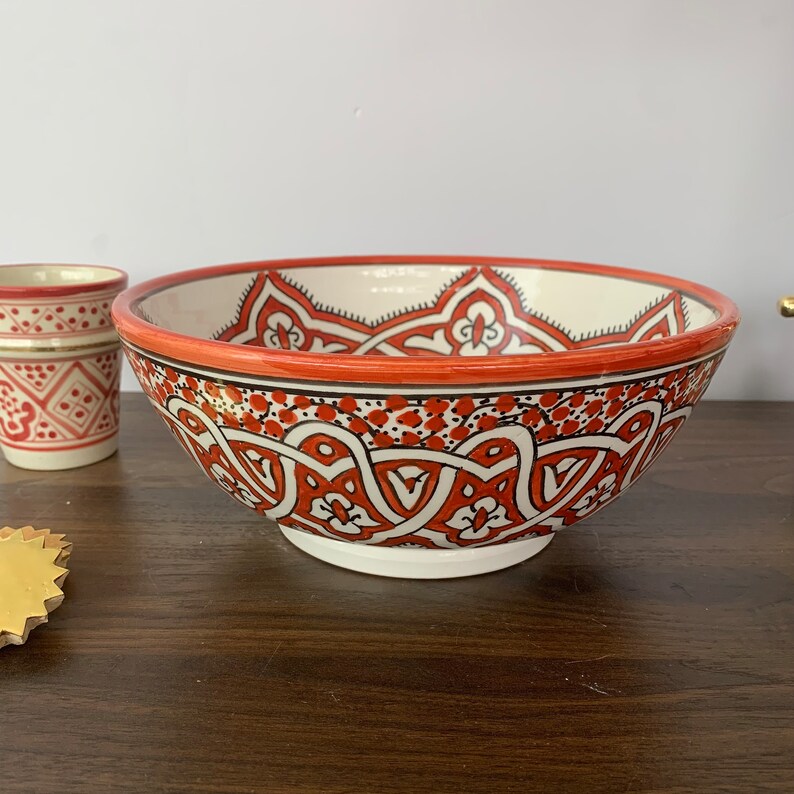 Handmade Moroccan Ceramic Sink #183B