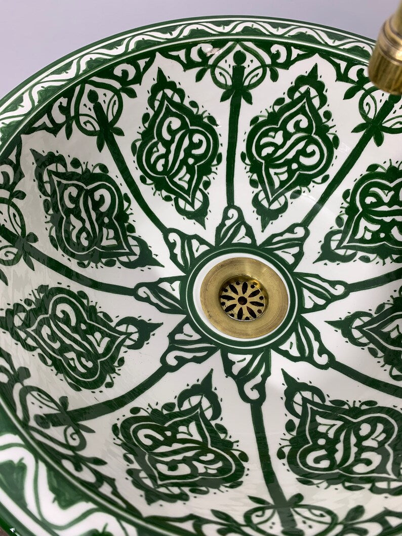 Handmade Moroccan Ceramic Sink #98 