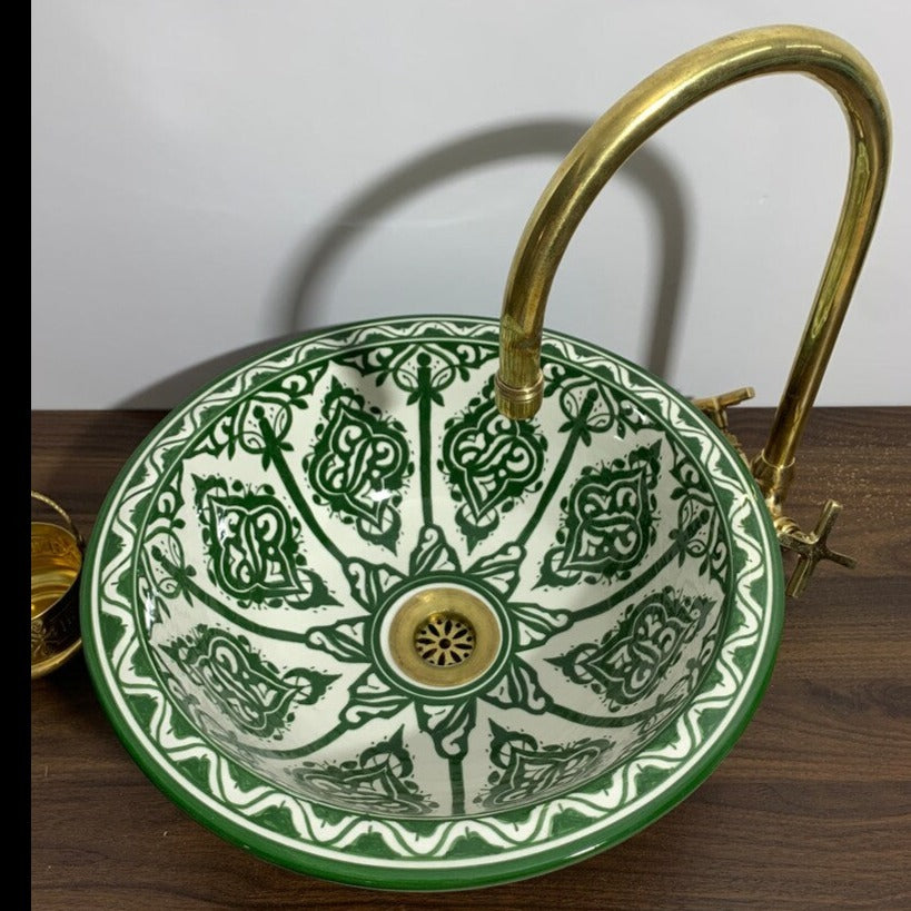 Handmade Moroccan Ceramic Sink #98 