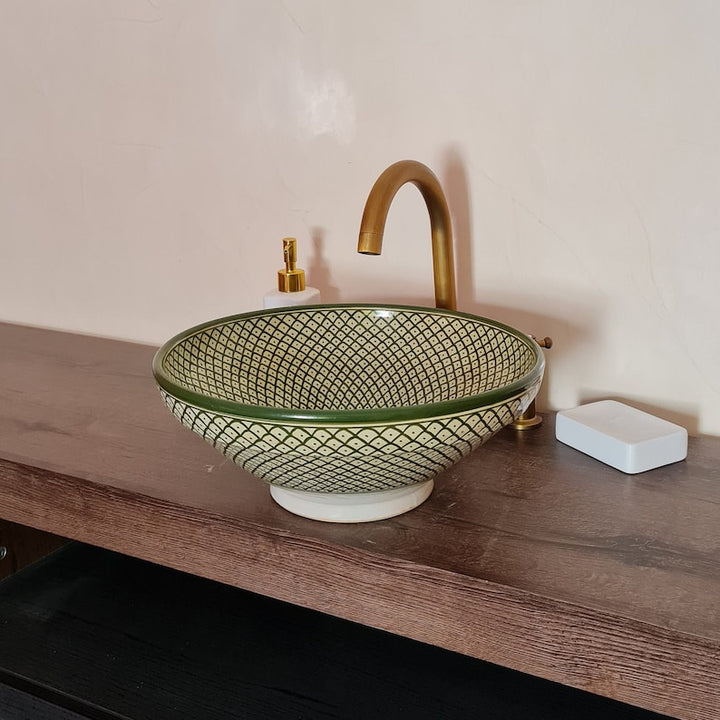 Handmade Moroccan Ceramic Sink #27